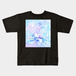 Old car in pink and blue space Kids T-Shirt